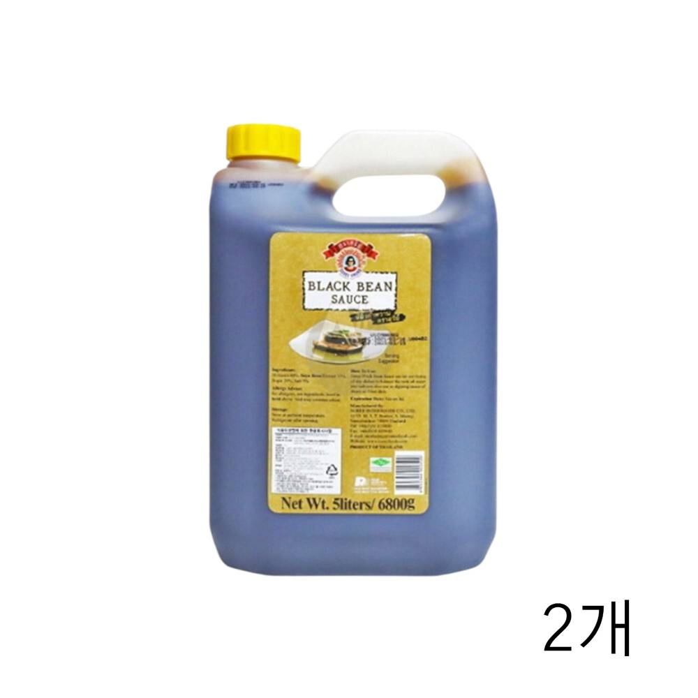수리 블랙빈소스 5L X 2개 수입식재료 대용량 태국소스 태국음식 식료품 음식점 재움소스