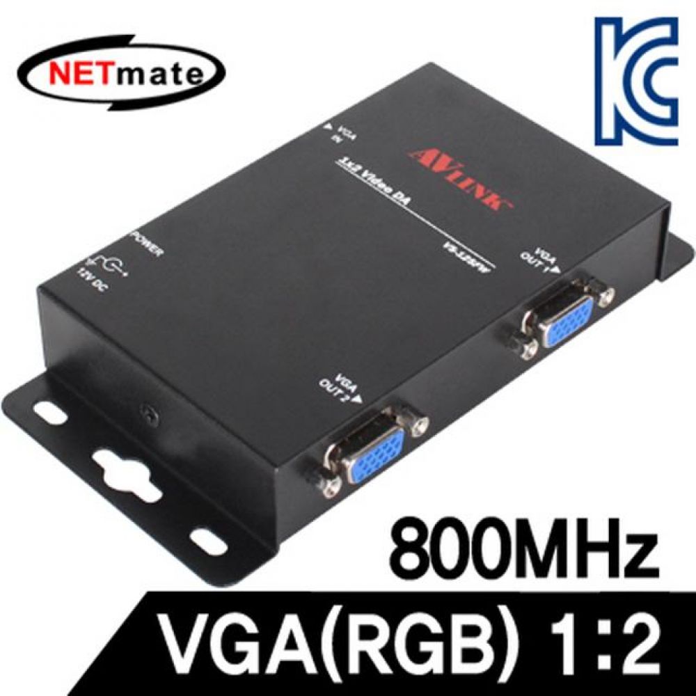 넷메이트 VGA RGB 12 모니터 분배기 800MHz