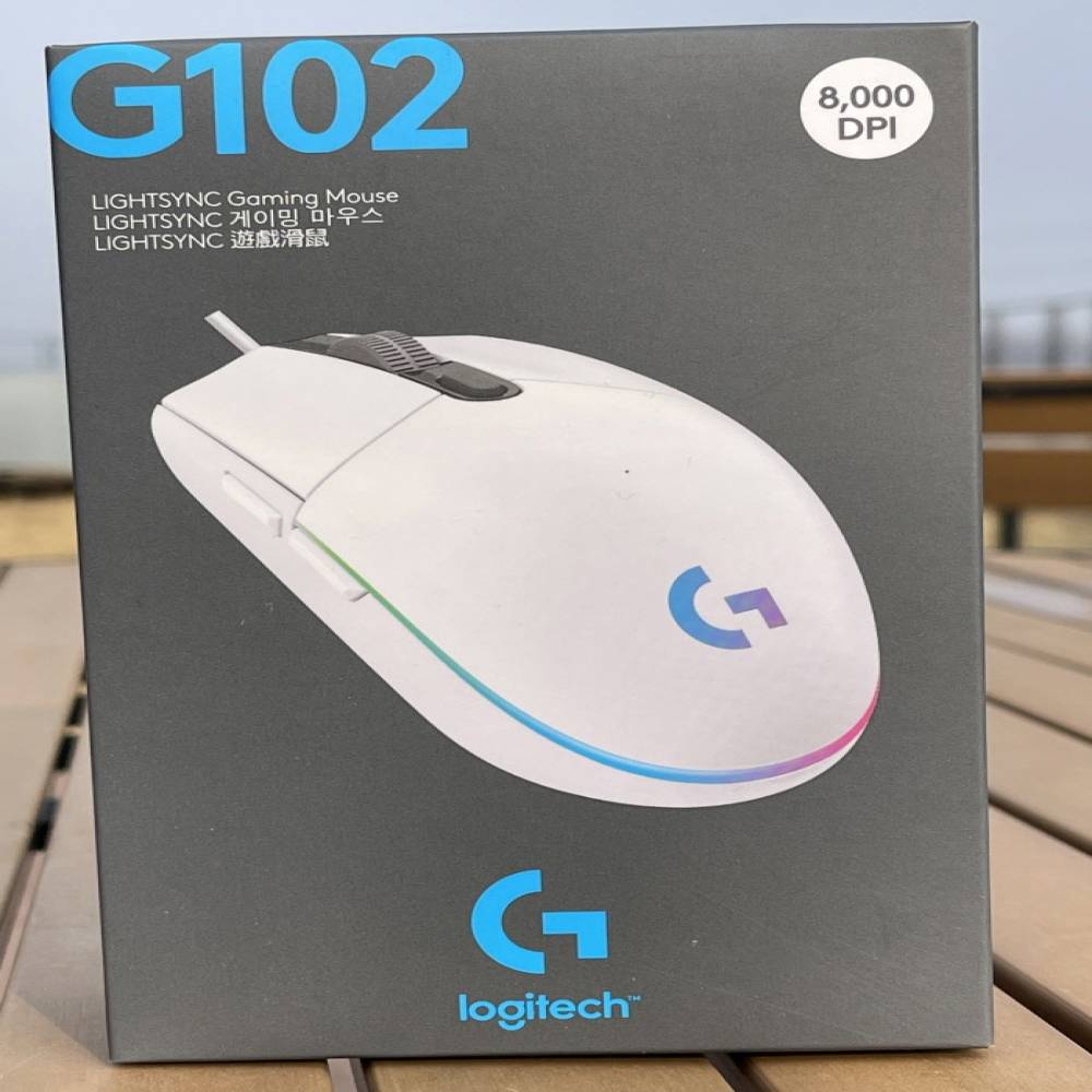 로지텍 G102 유선 게이밍 마우스 화이트 그래픽작업