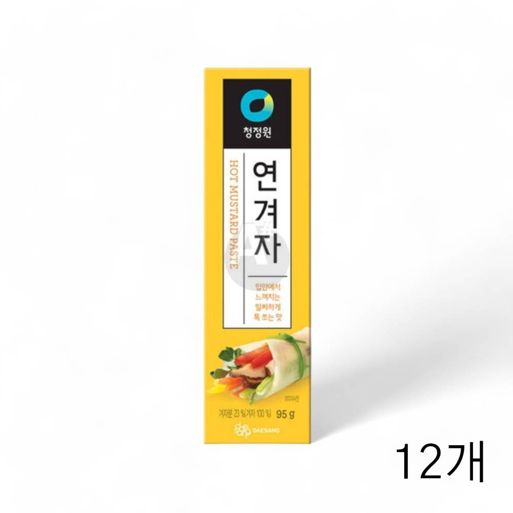 대상 청정원 연겨자 95g X 12개 냉면 샤브샤브 무쌈말이 샤부샤부 해파리냉채소스