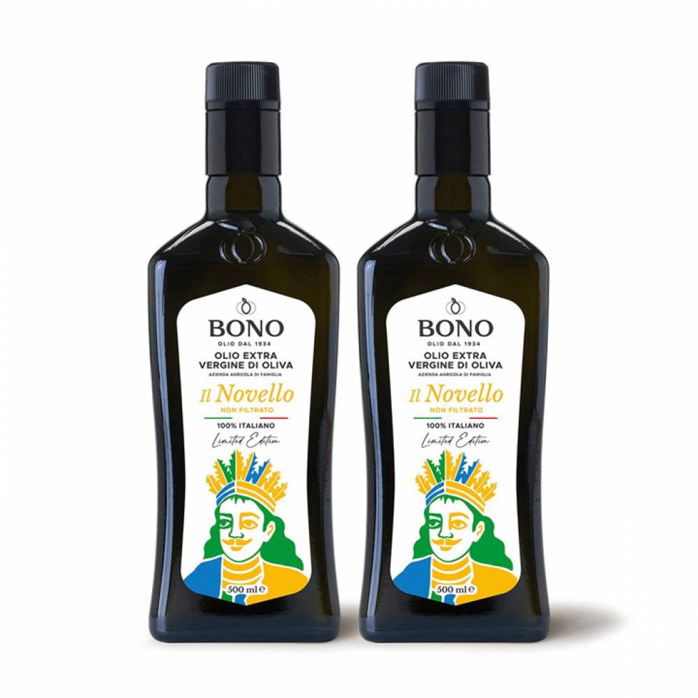Bono 노벨로논필터 엑스트라버진 올리브오일 500ml x 2