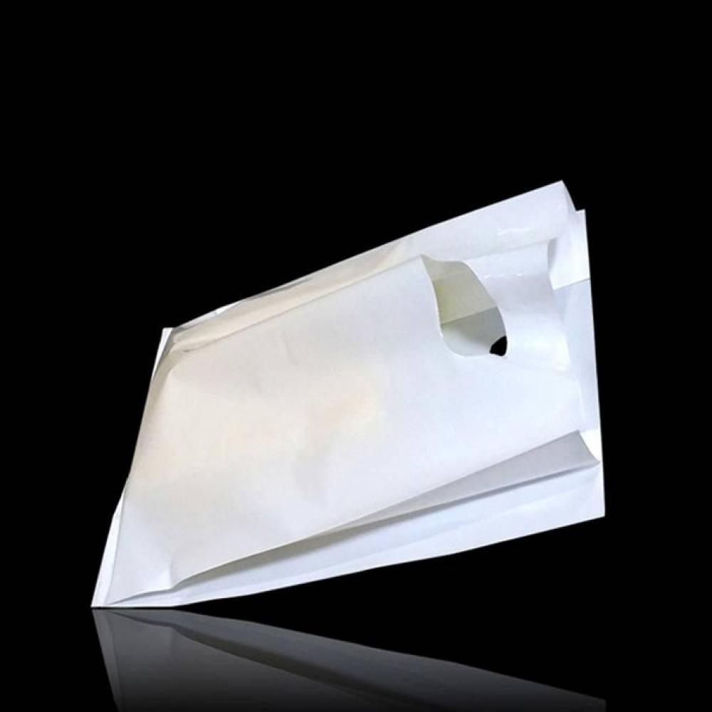 화이트 M형 PE 펀칭 쇼핑백 30cmX40cm폭18cm 300P
