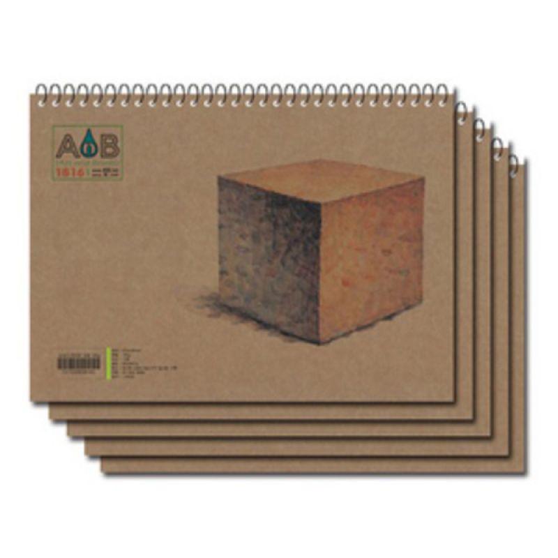 AnB  16절 스케치북 드로잉북 180g 18매 백상지 박스단위(50권)