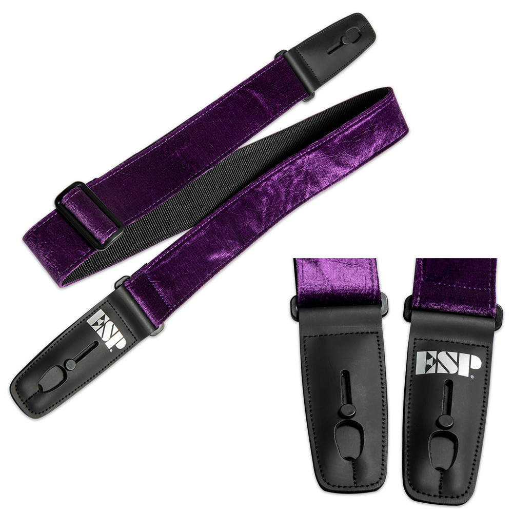 OwAF350 락킹 기타스트랩 방탄재질 벨벳 Purple