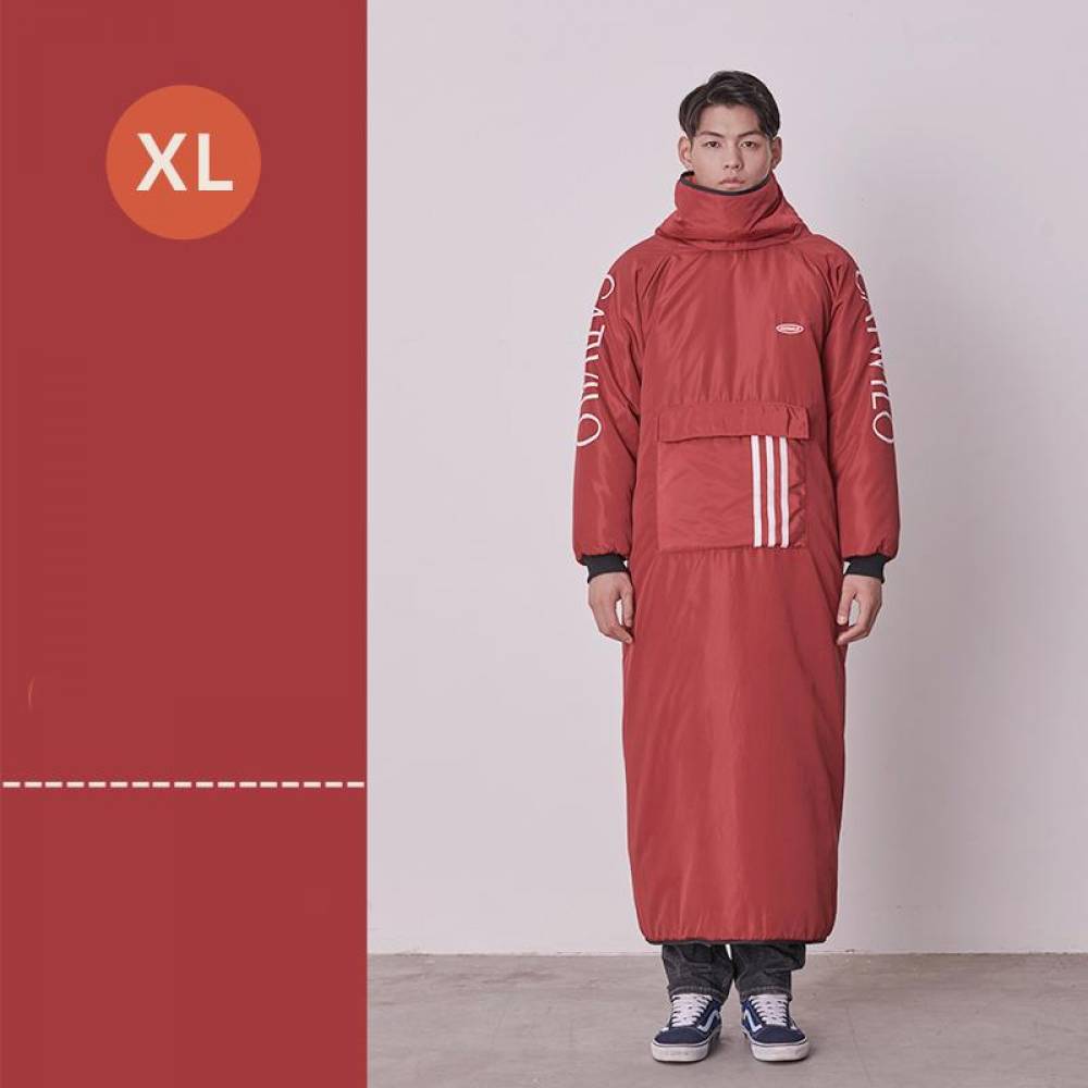 스쿠터 자전거 바람막이 방수 방풍 방한복 레드 XL