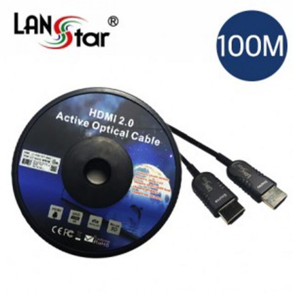 HDMI 2.0a 옵티컬 하이브리드 광케이블 100M (UHD 4K 2K 60Hz 지원)