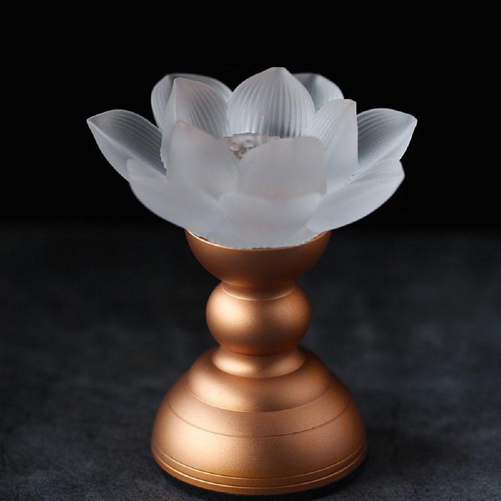 LED 연꽃 램프 연꽃 초 유약 연등 8번