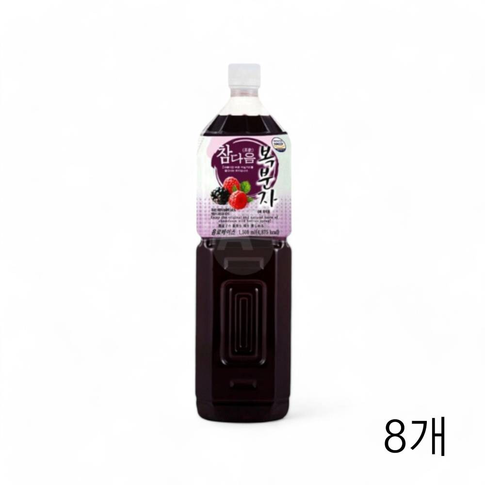 참다음 복분자 5배희석 1.5L X 8개 음료베이스 복분자원액 카페 식자재 과일원액