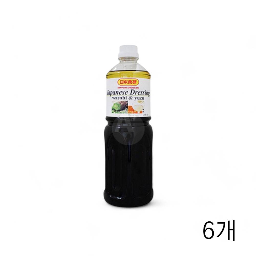 니혼드레싱 와사비 유자 1Kg X 6개 샐러드소스 일식 드레싱 일식간장 일본간장 초밥소스