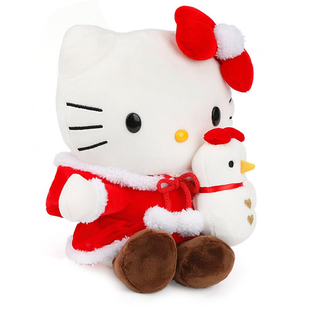 헬로키티 눈사람 봉제인형-대 38cm 동물인형 장식인형