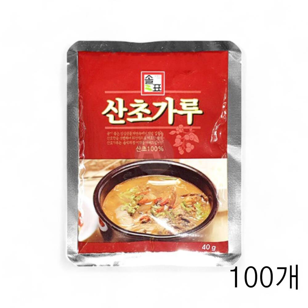 솔표 산초가루 40g X 100개 잡내제거 산초분말 식재료 천연향신료 산초열매 중국향신료