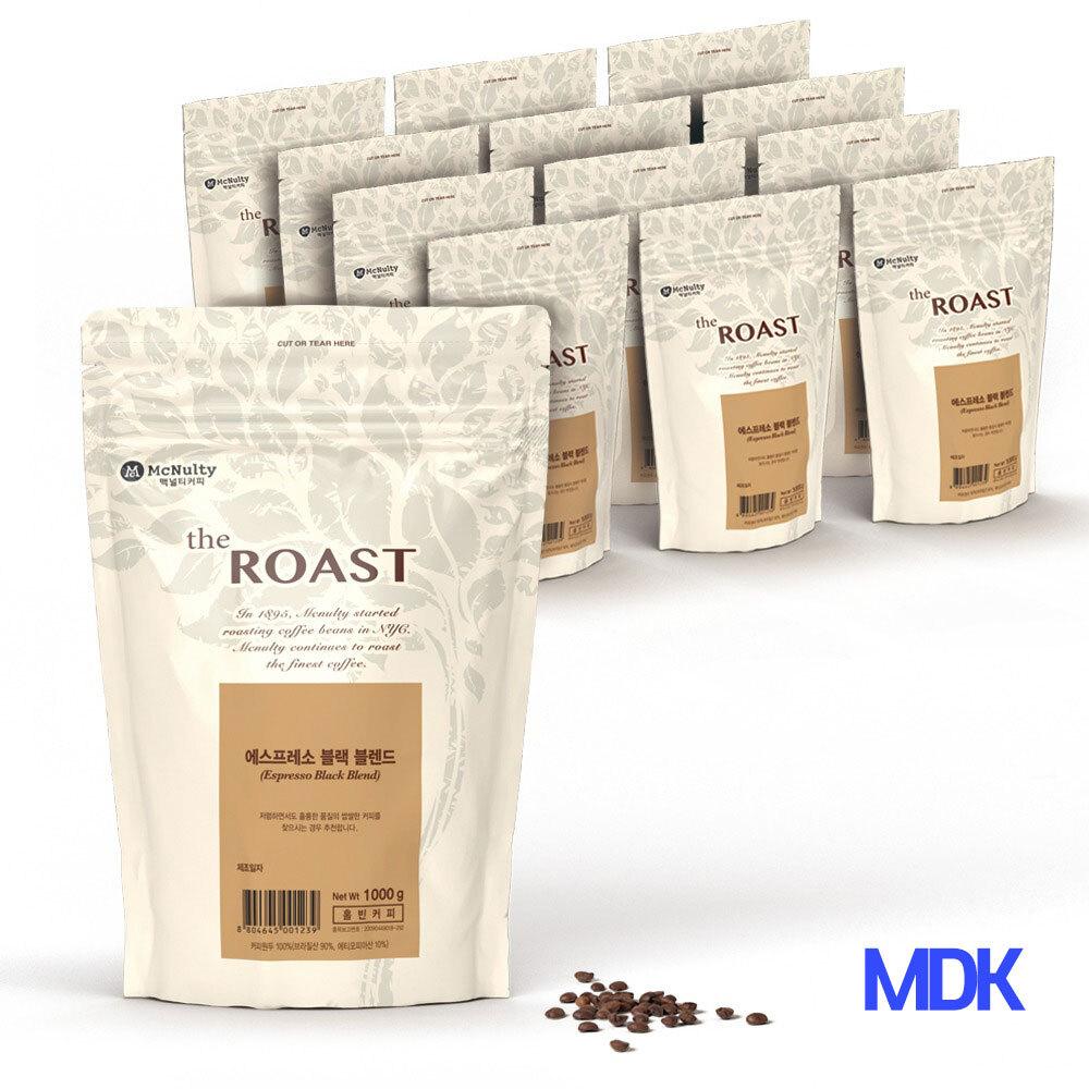 다크로스팅 크레마 브라질커피 홀빈 블렌드 1kg 12개