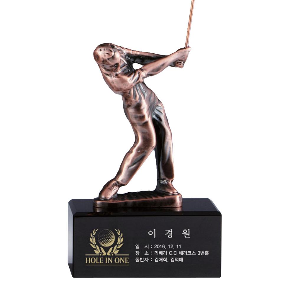 심플골퍼 SW184 청동 골프트로피 우승패 상패 홀인원