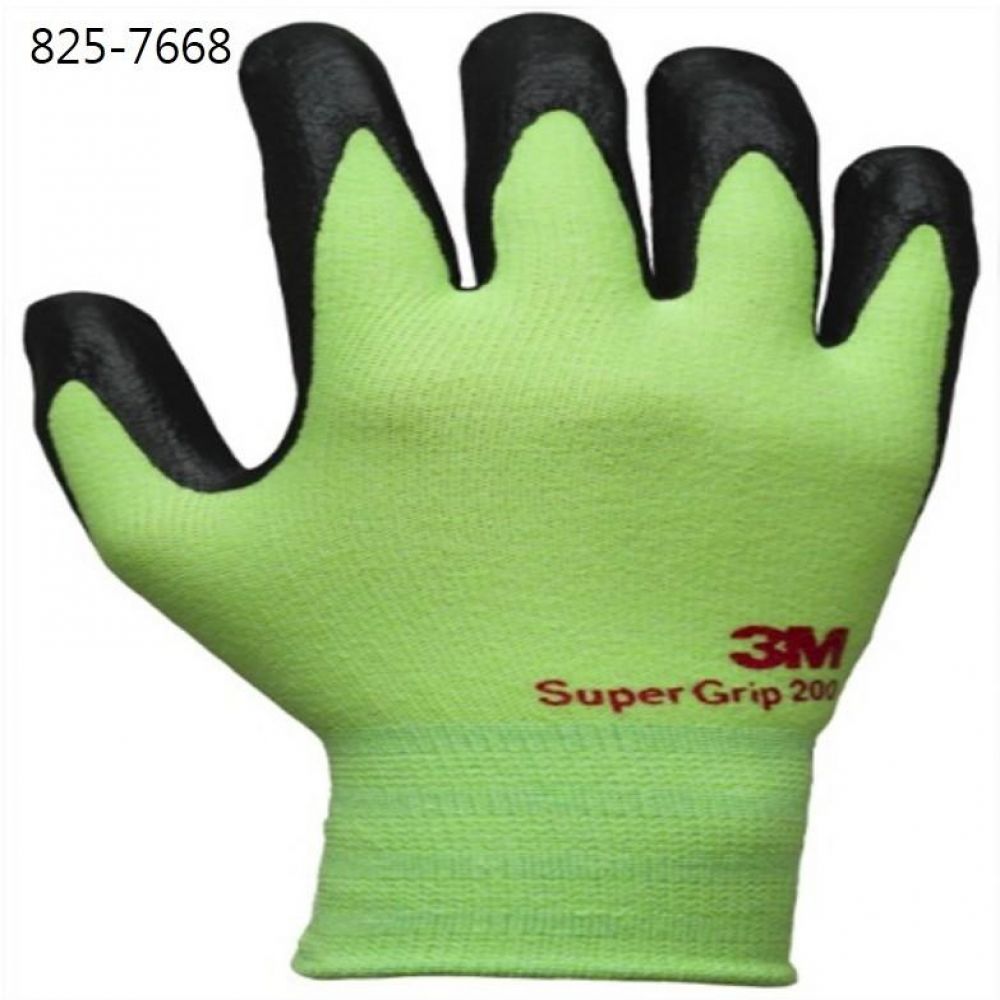 3M NBR폼코팅장갑 슈퍼그립200 그린M 825-7668 (10개)