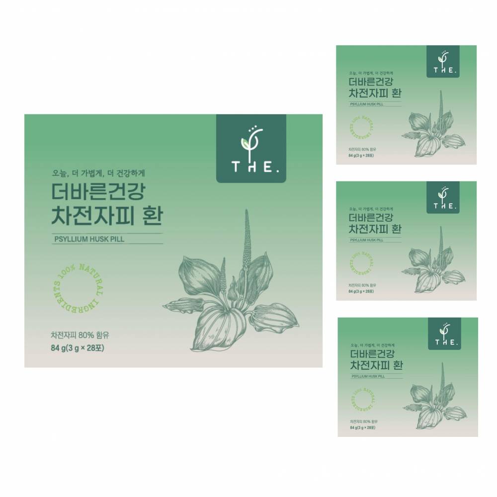 더바른건강 차전자피 환 4박스