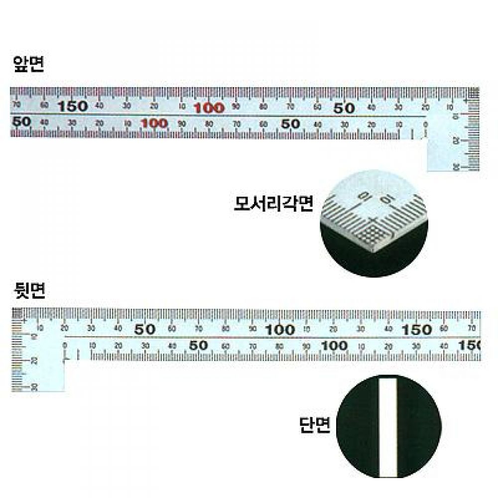신와 직각자 철공용 스텐 383-0301