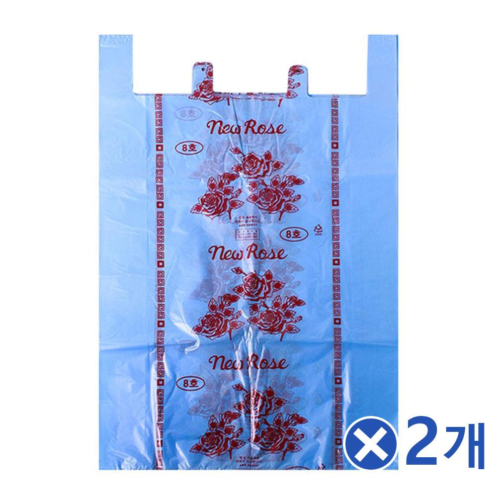 청색8호 이불비닐봉투 50매x2개 업소용봉투 꽃집봉투