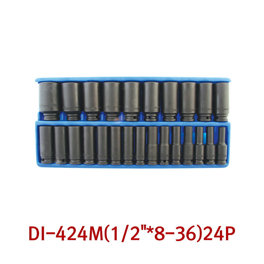 지니어스 임팩트 소켓세트(롱) DI-424M 1/2인치 24P