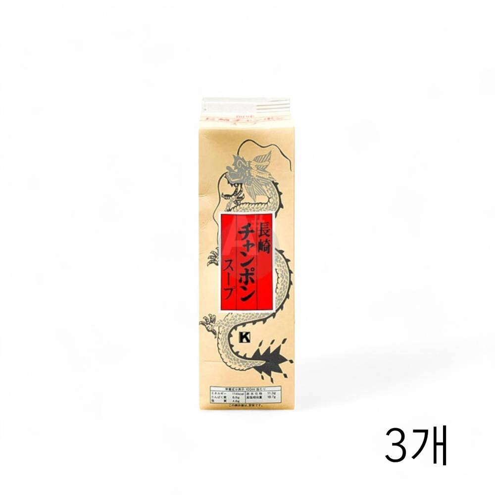 젠미 나가사끼짬뽕소스 1.8Kg X 3개 일본라멘 사골육수 라멘소스 일식소스 일본식자재