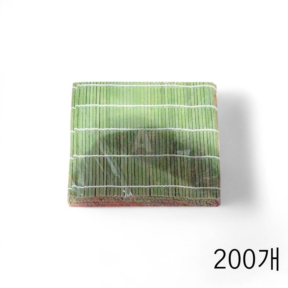 김발 겉대 1개 24cmX24cm X 200개 김밥발 김밥만들기 나무김발 김밥말이발 겉대