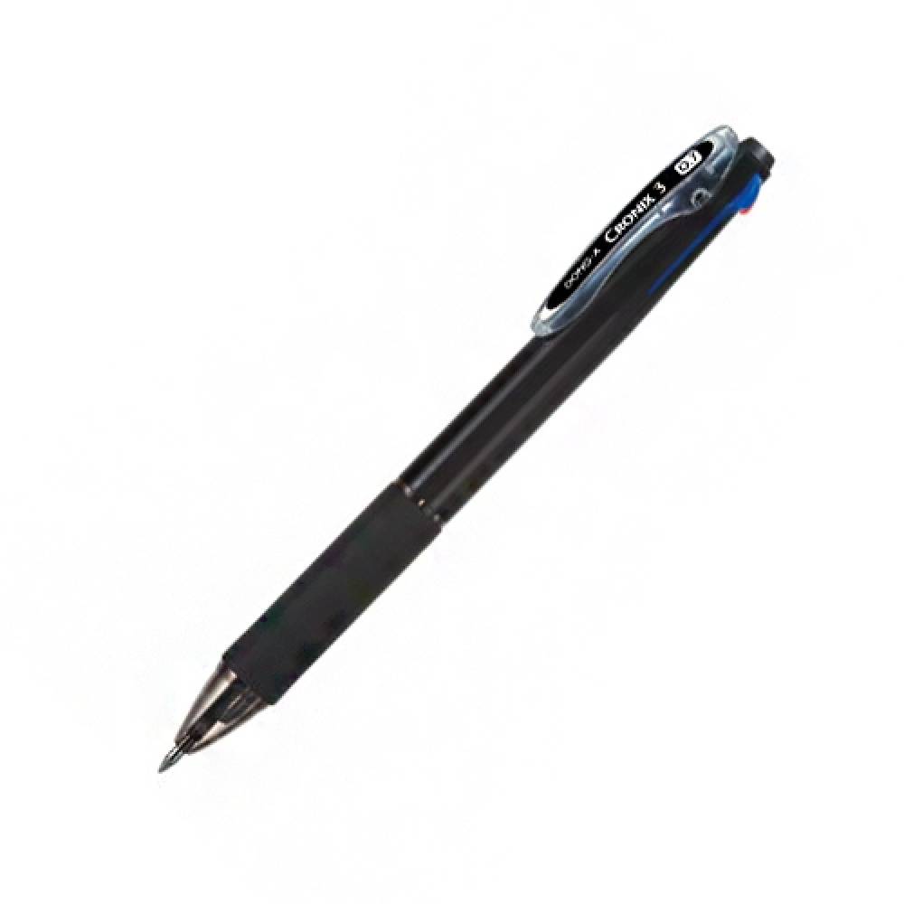 동아 크로닉스 3색 볼펜 0.7mm 흑색 12개입