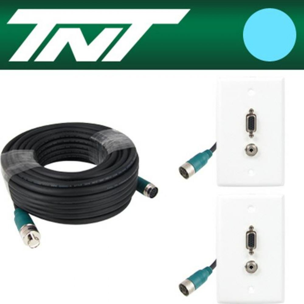 TNT RGB 스테레오 월 플레이트 분리형(배관용) 케이블 10m