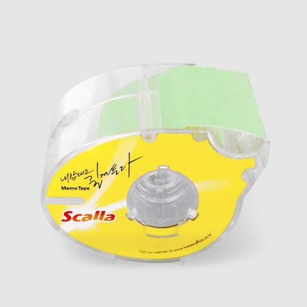 Scalla 재접착 롤메모지 MT-48D(12개입) 그린