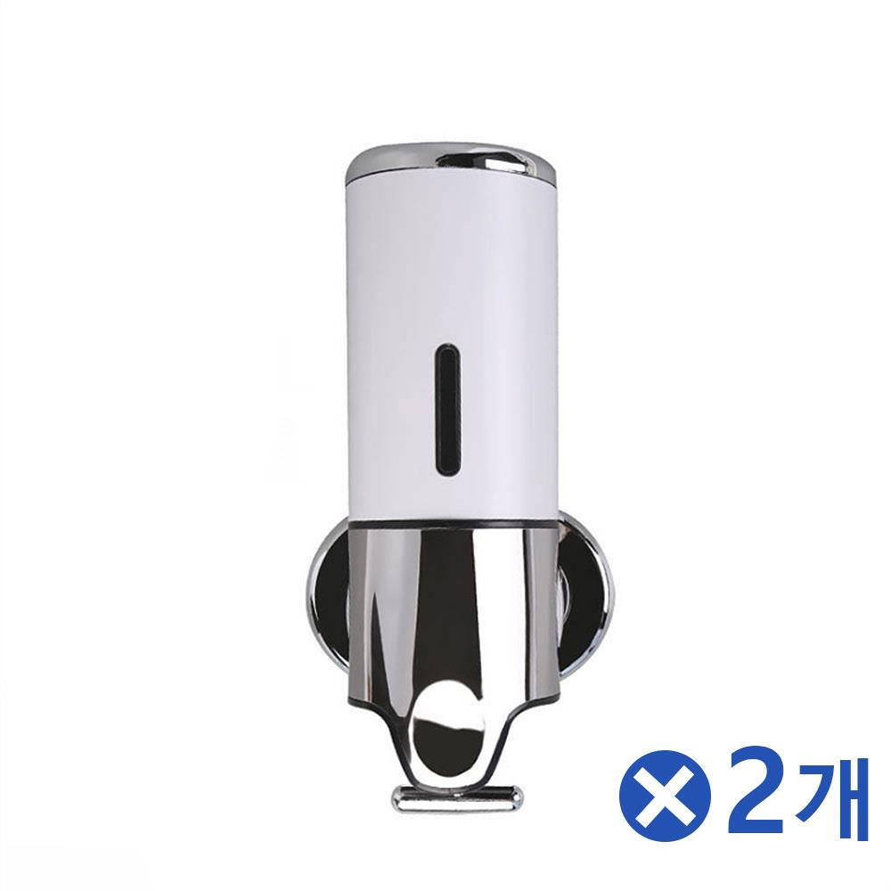 욕실인테리어 물비누 디스펜서 450ml-화이트x2개