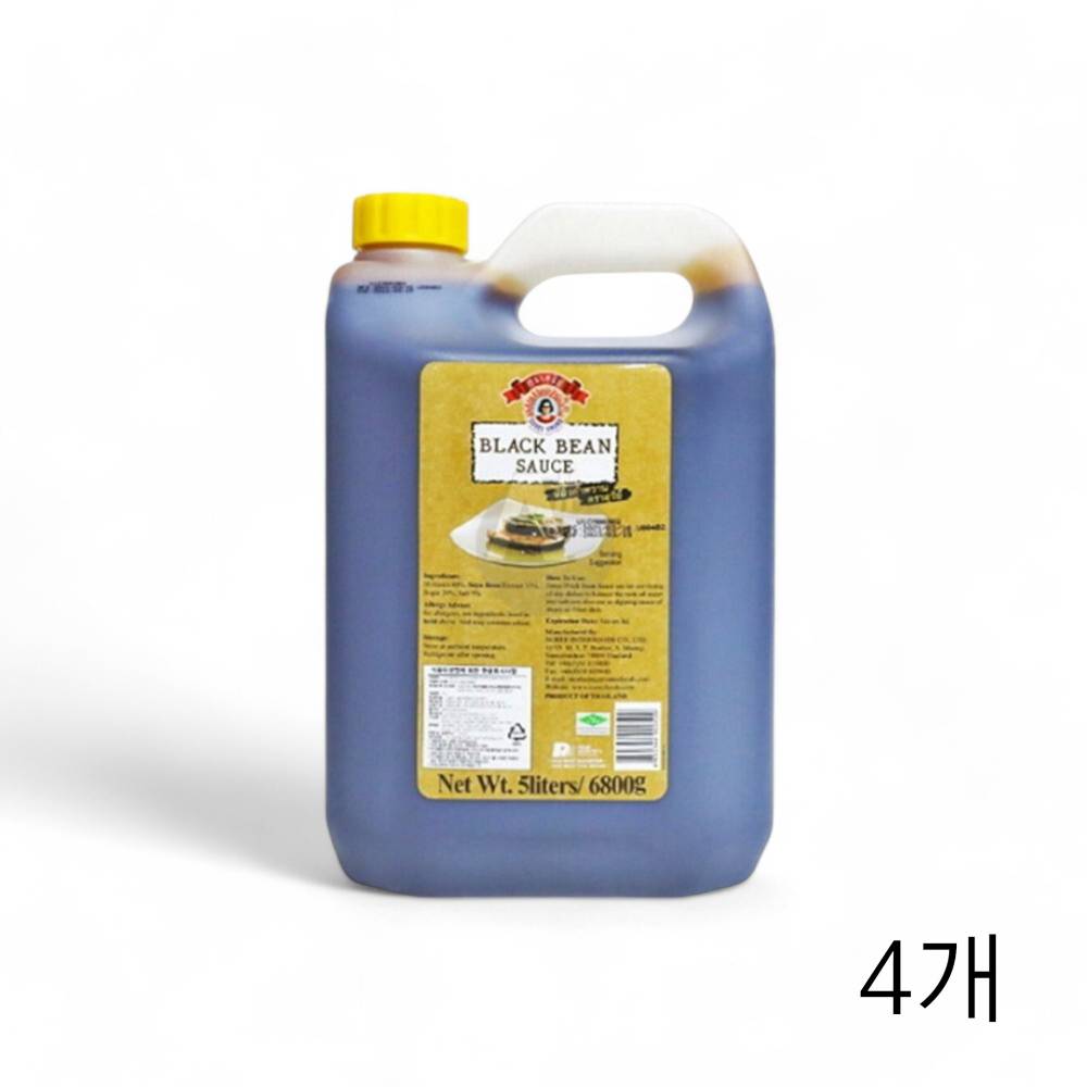 수리 블랙빈소스 5L X 4개 수입식재료 대용량 태국소스 태국음식 식료품 음식점 재움소스