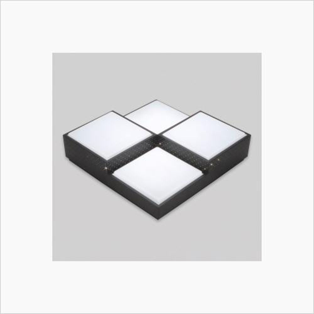 인테리어 홈조명 큐브 4등 LED침실등 50W 흑색