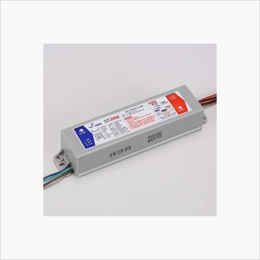인테리어 조명용품 방수형 SMPS 안정기 200W 200개용