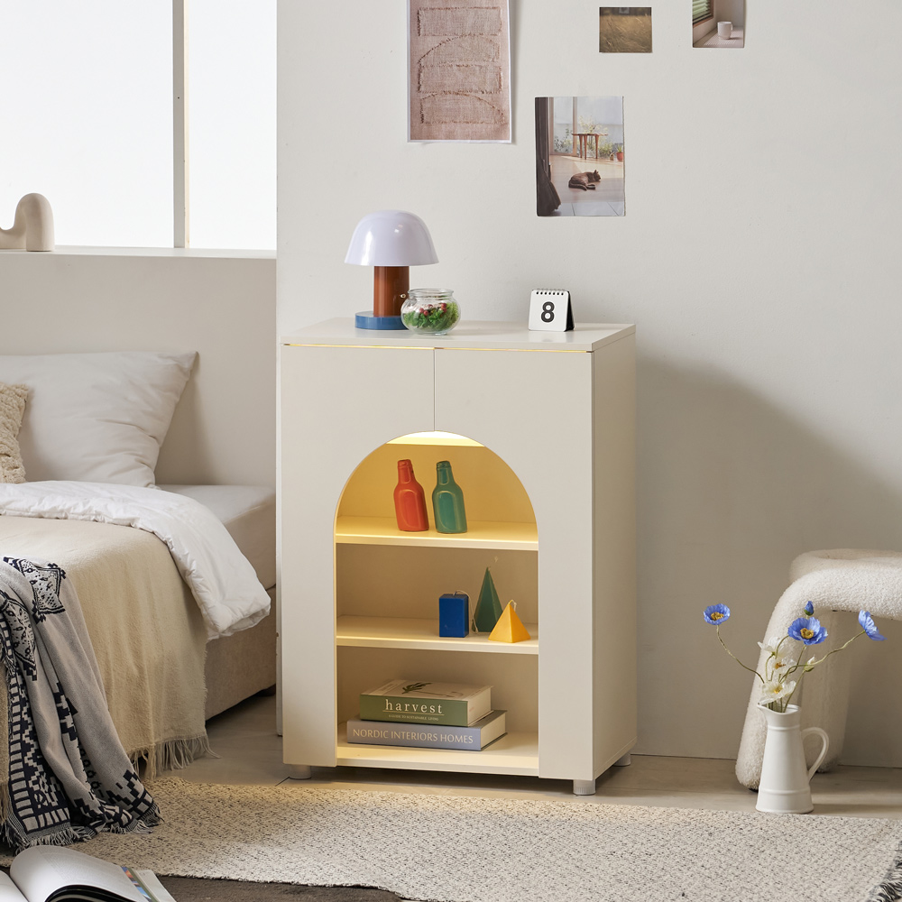 AD110 낮은 장식 선반수납장 600 1color