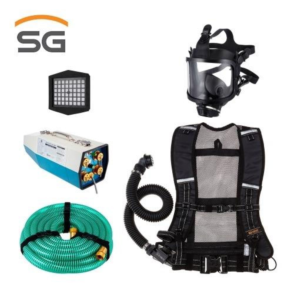 전동 송풍기형 송기마스크 1인용 SET
