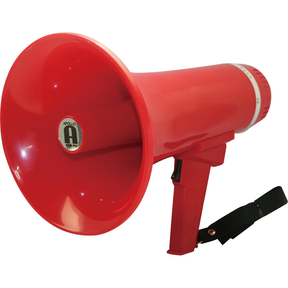 아폴로 메가폰 확성기 마이크 PA-335S (15W) 싸이렌손잡이