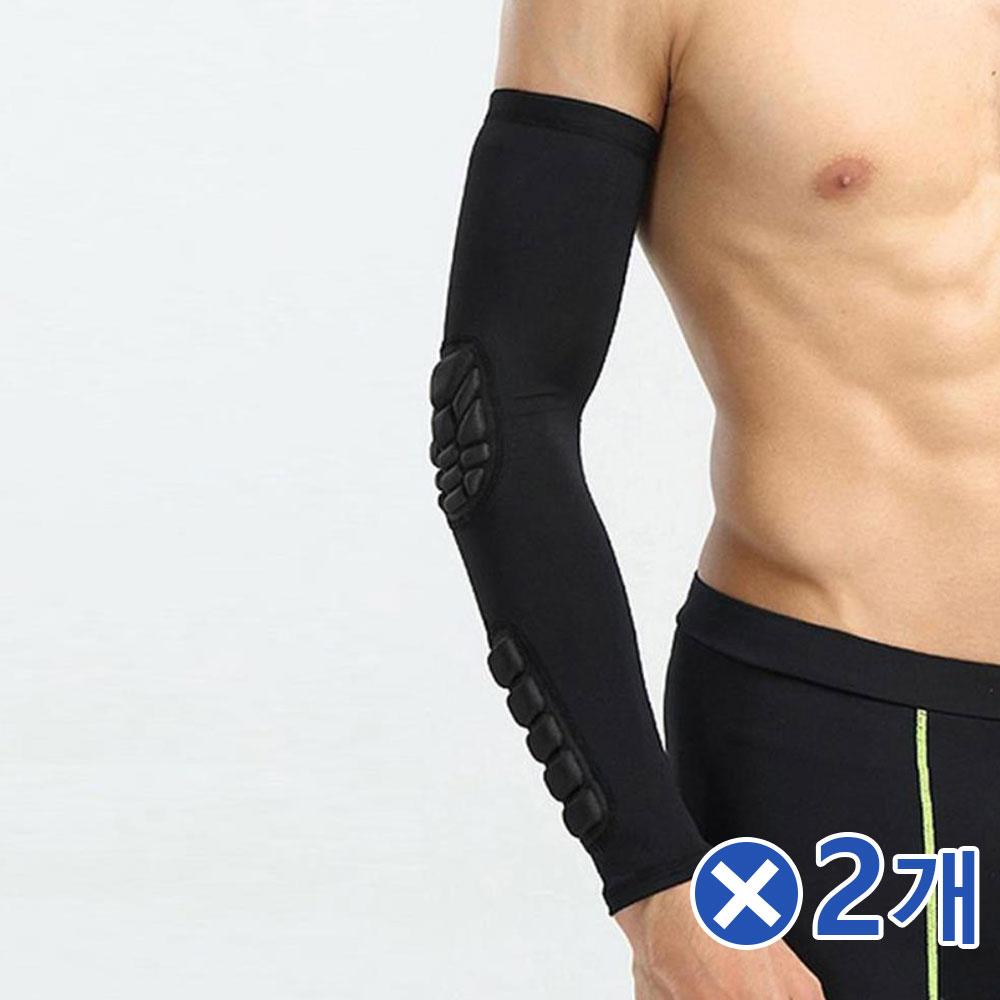 안전 벌집쿠션 팔꿈치 보호대 블랙 1P-XLx2개