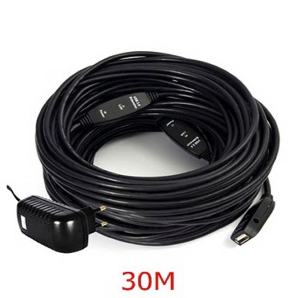 (E)USB2.0 리피터 케이블 30M   5V3A 아답터(구코드대PCP0375)