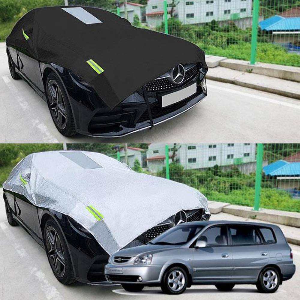 카렌스2 자동차커버 반커버 성에방지 커버