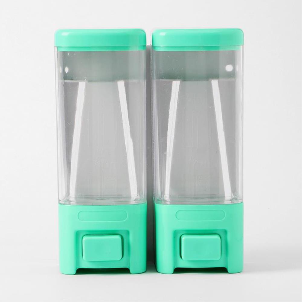화사한 물비누 디스펜서 2구 500ml 민트 샴푸소분용기