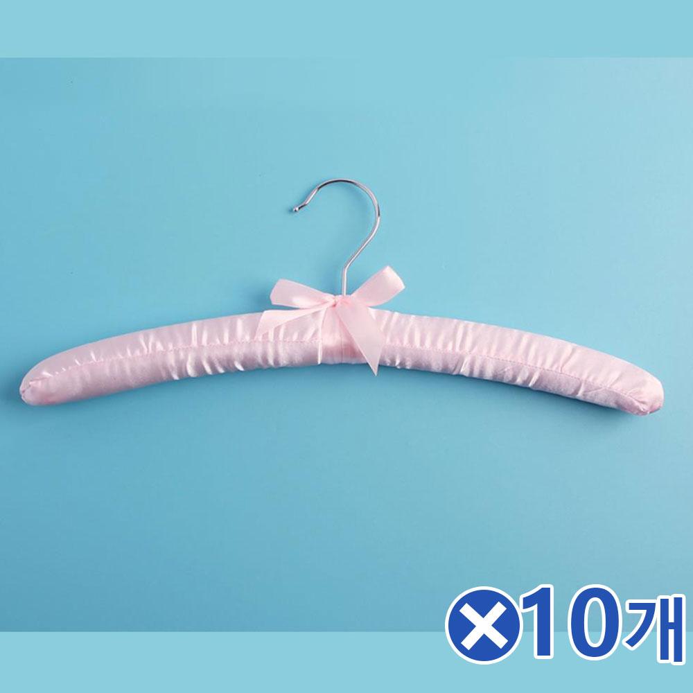 새틴원단 공주 옷걸이 핑크x10개 티셔츠옷걸이 옷정리