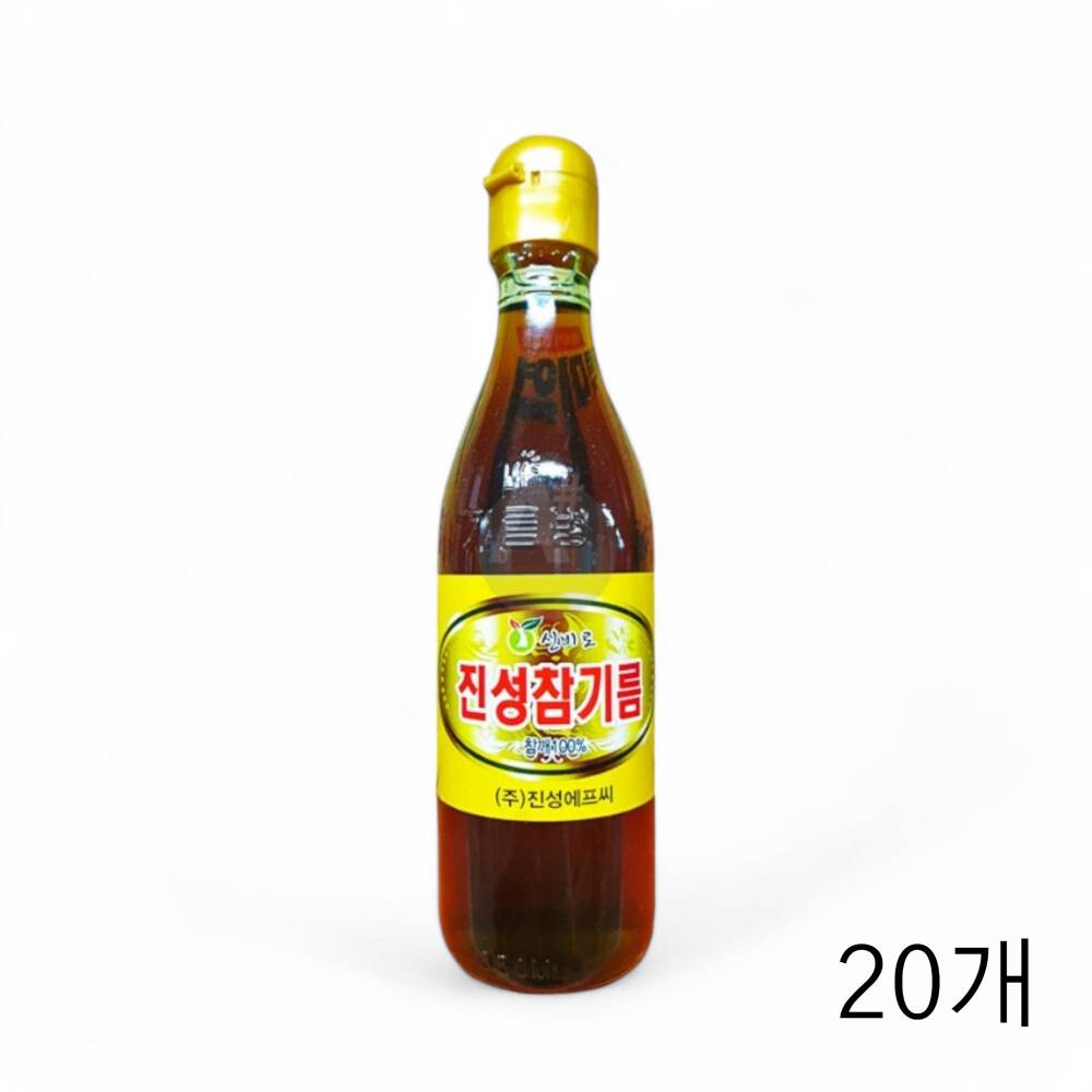신비로 진성 참기름 350ML X 20개 식자재 가정용 식당참기름 향미유 고기집 업소용