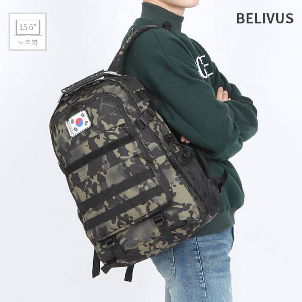 빌리버스 남자 백팩 BJI334 노트북 15.6 수납 가방