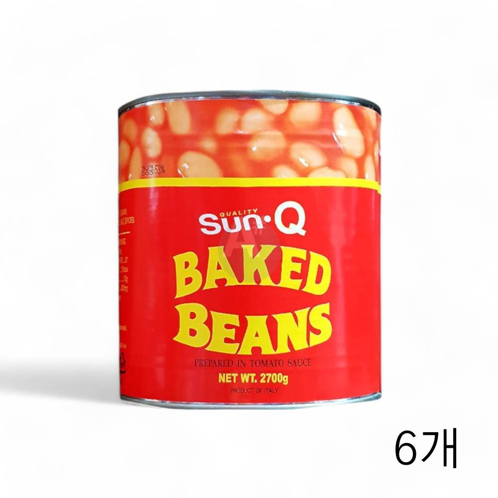 대봉 베이키드빈스 2.7Kg X 6개 부대찌개콩 요리용 콩통조림 찌개콩 부대재료 베이크빈