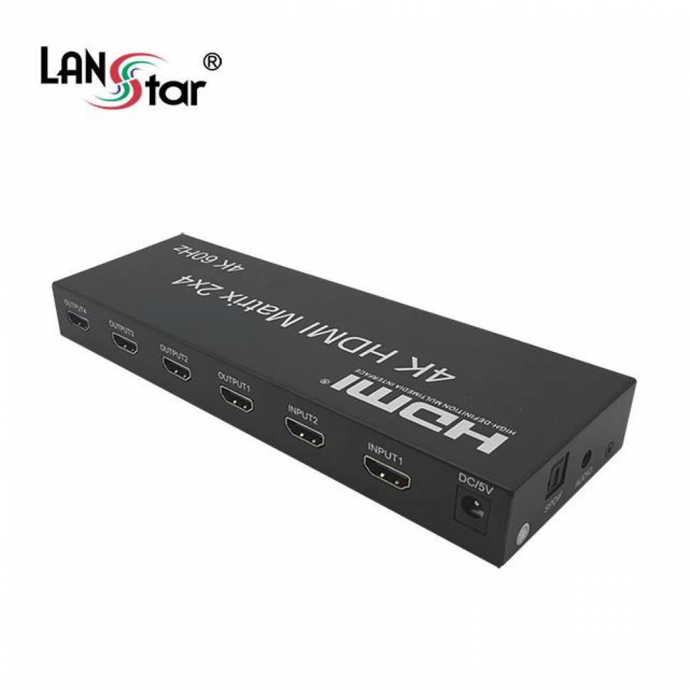 HDMI 모니터 2 IN 4 Matrix 분배기