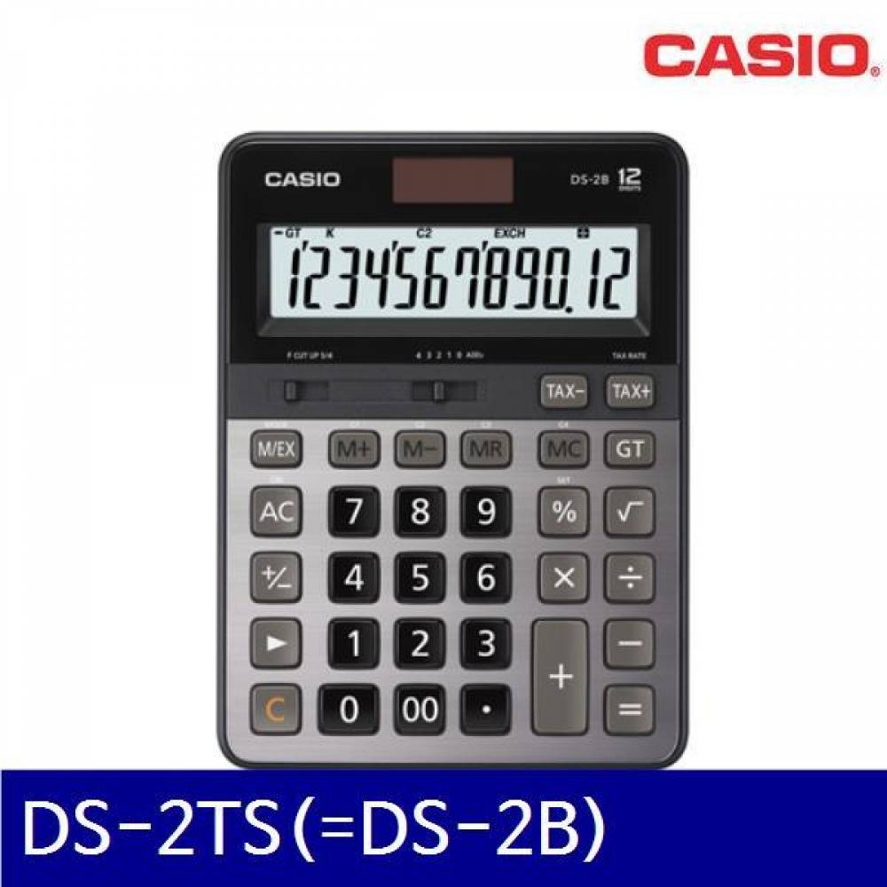 카시오 4171500 전자계산기 DS-2TS(-DS-2B) 148x194x47.8 블랙 (1EA)