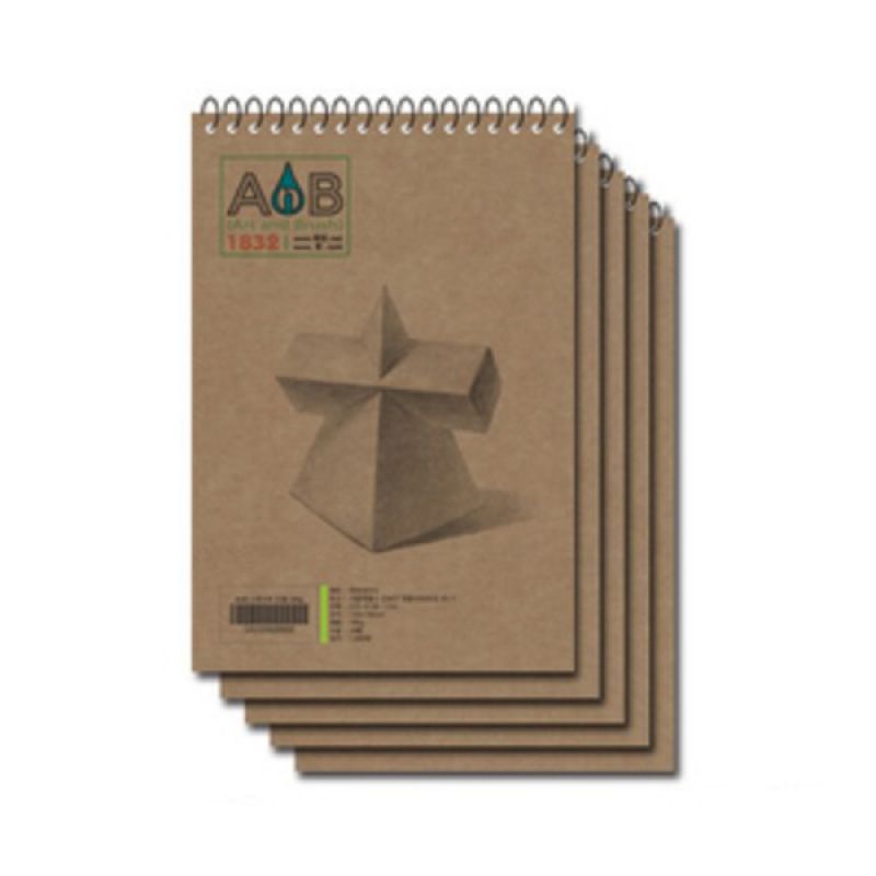 AnB 32절 스케치북 드로잉북 소묘 180g 18매 백상지 박스단위(100권)
