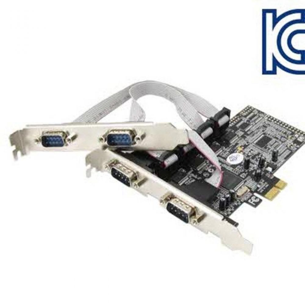 NETmate 4포트 PCI Express 시리얼카드(MOS)(슬림PC겸용)