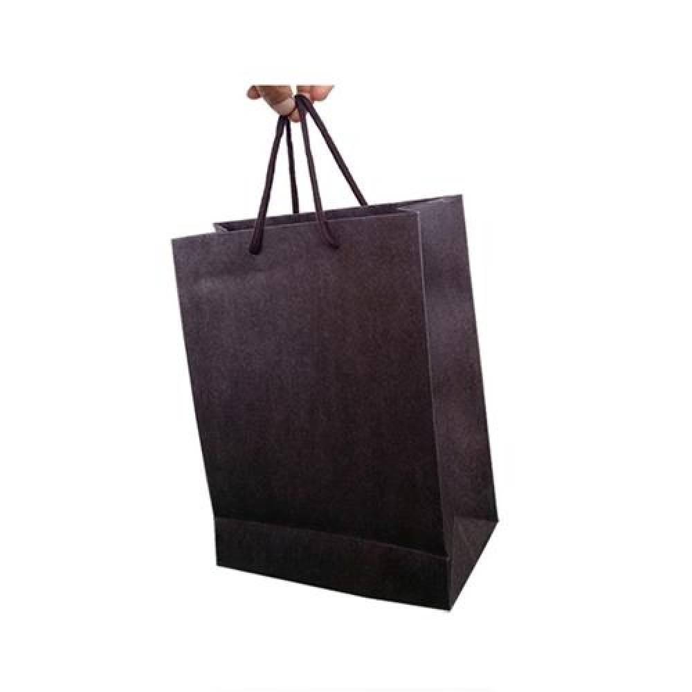 엠보 크라프트 쇼핑백 브라운 16X23cm 폭10cm 100매