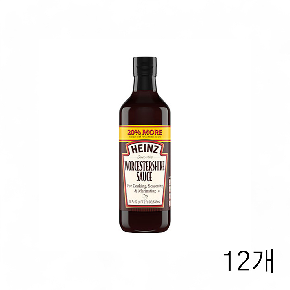 하인즈 우스타소스 510g X 12개 돈카츠소스 양념소스 일식돈까스소스 우스터소스