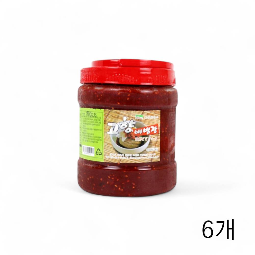 고향 냉면 비빔장 2kg X 6개 물냉면 비빔냉면장 다대기 다데기 매운양념장 비빔냉면소스