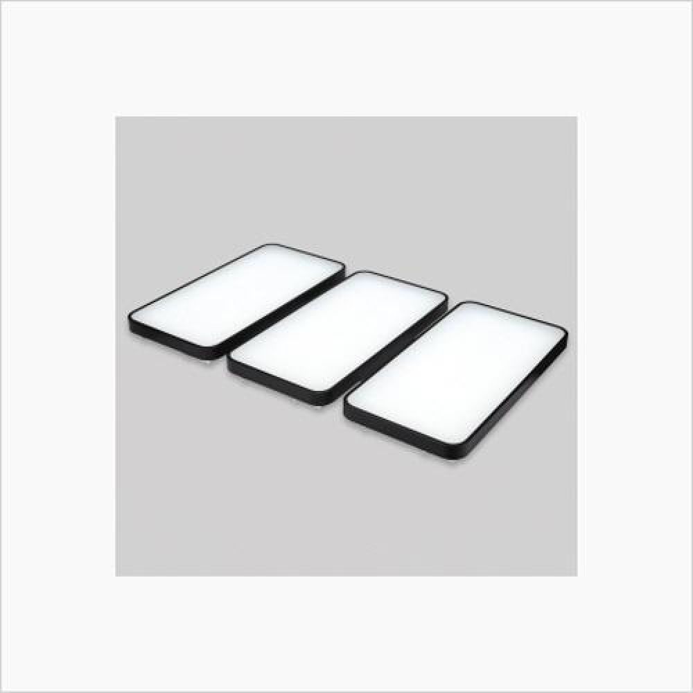 인테리어 홈조명 마빈블랙 6등 LED거실등 150W